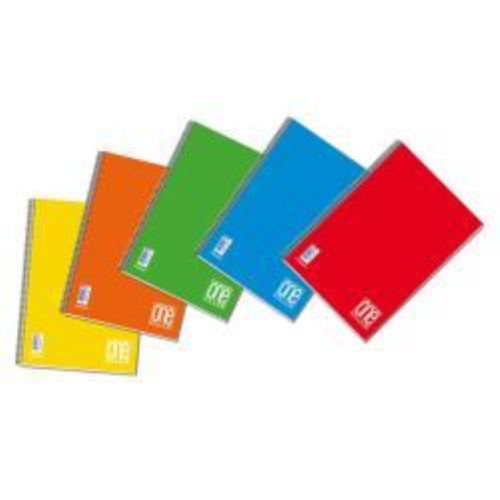 BLASETTI ONE COLOR QUADERNO A5 80 GR SPIRALE NON FORATO QUADRETTI 4M 60 FOGLI CONF 5 Pz